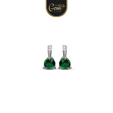 3 Prongs Round Cubic Stud Earring 925 Silver