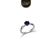 6 Prongs Solitaire Zircon Cubic Ring 925 Silver