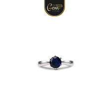 6 Prongs Solitaire Zircon Cubic Ring 925 Silver