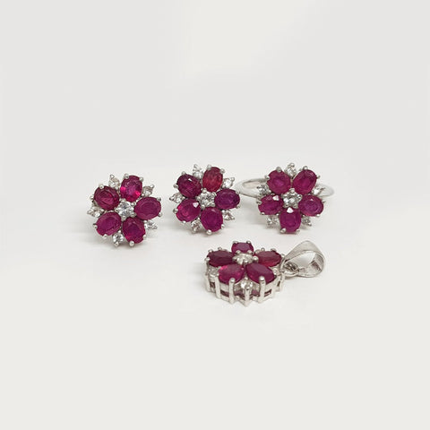 Ruby Gemstone Jewelry  925 Silver