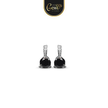 3 Prongs Round Cubic Stud Earring 925 Silver