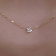 CUBIC ZIRCONIA - Solitaire Necklace 925 Silver