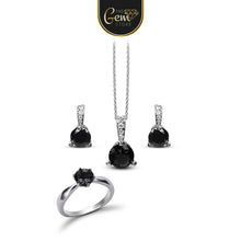 Pendant Set with Multi Colors 925 Silver