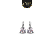 3 Prongs Round Cubic Stud Earring 925 Silver