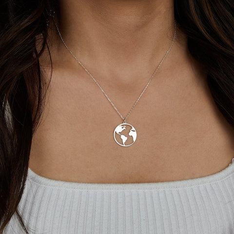 Global Boundaries Pendant 925 Silver