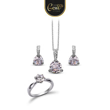 Pendant Set with Multi Colors 925 Silver