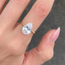 MOISSANITE | Pear Engagement ring 925 Silver