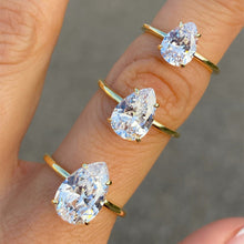 MOISSANITE | Pear Engagement ring 925 Silver