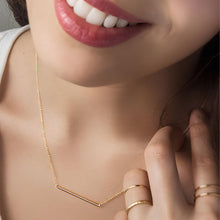 Thin Bar Necklace 925 Silver