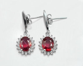 Solitaire Natural Jewelry Set 925 Silver