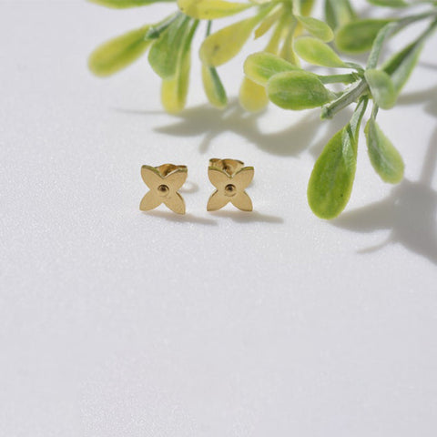 Four Leaf Clover Earrings 925 Silver