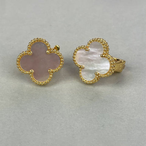Van Cleef Pearl Motif Vintage Earrings 925 Silver