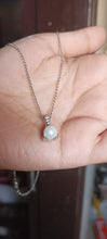 3-Prong Solitaire Cubic Zircon Pendant 925 Silver