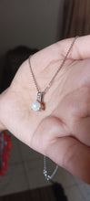 3-Prong Solitaire Cubic Zircon Pendant 925 Silver