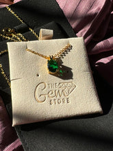 Emerald Pendant Necklace 925 Silver