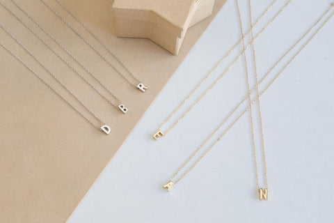 Initials Letter Pendant 925 Silver