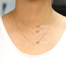 CUBIC ZIRCONIA - Bezel Necklace 925 Silver