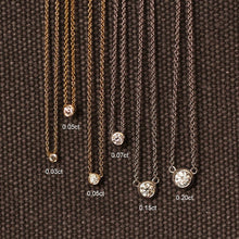 CUBIC ZIRCONIA - Bezel Necklace 925 Silver