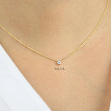 CUBIC ZIRCONIA - Bezel Necklace 925 Silver