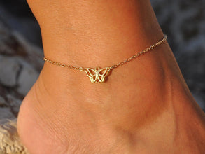 Charm Butterfly Anklet 925 Silver