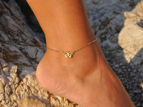 Charm Butterfly Anklet 925 Silver