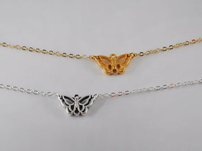 Charm Butterfly Anklet 925 Silver