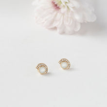 Bridal Pearl stud earrings 925 Silver