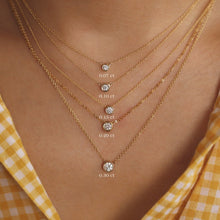 CUBIC ZIRCONIA - Bezel Necklace 925 Silver