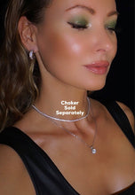 CUBIC ZIRCONIA - Minimalist Single Stone Pendant 925 Silver
