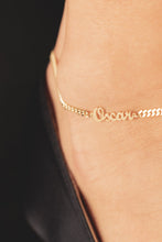 Personalized Name Anklet 925 Silver