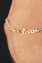 Personalized Name Anklet 925 Silver