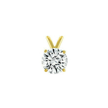 CUBIC ZIRCONIA - Round Solitaire Pendant 925 Silver