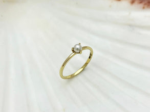 Elegant Pearl Ring Gift 925 Silver
