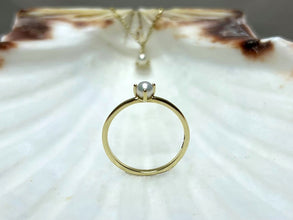 Elegant Pearl Ring Gift 925 Silver
