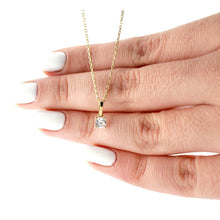 CUBIC ZIRCONIA - solitaire necklace 925 Silver