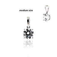 CUBIC ZIRCONIA - solitaire necklace 925 Silver