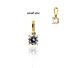 CUBIC ZIRCONIA - solitaire necklace 925 Silver