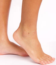 Dainty Birthstone Anklet 925 Silver
