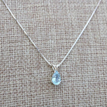 Aquamarine Pear shaped Pendant