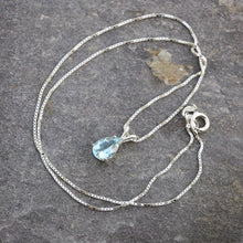 Aquamarine Pear shaped Pendant