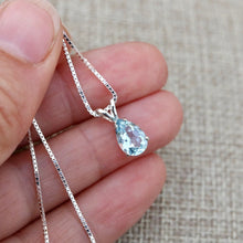 Aquamarine Pear shaped Pendant