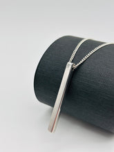 Rectangle Name Bar Necklace 925 Silver