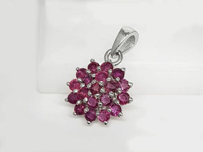 Natural Ruby Gemstone Jewelry Set 925 Silver