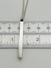 Rectangle Name Bar Necklace 925 Silver