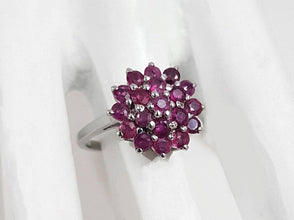 Natural Ruby Gemstone Jewelry Set 925 Silver