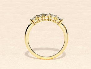 MOISSANITE | Five Stone Simulated Ring 925 Silver