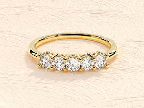 MOISSANITE | Five Stone Simulated Ring 925 Silver