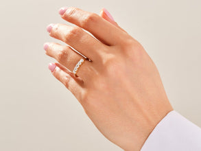 MOISSANITE | Five Stone Simulated Ring 925 Silver