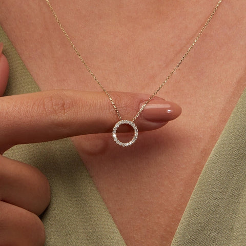 MOISSANITE Karma Necklace 925 Silver