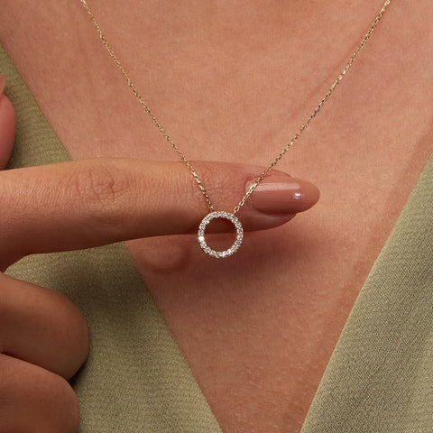 CUBIC ZIRCONIA - Karma Necklace 925 Silver